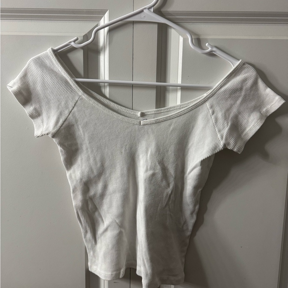 Brandy Melville White Ada Top